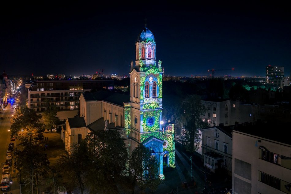 Łódź. Kościół przy Sienkiewicza robi wrażenie! Zobacz go na Light Move Festival