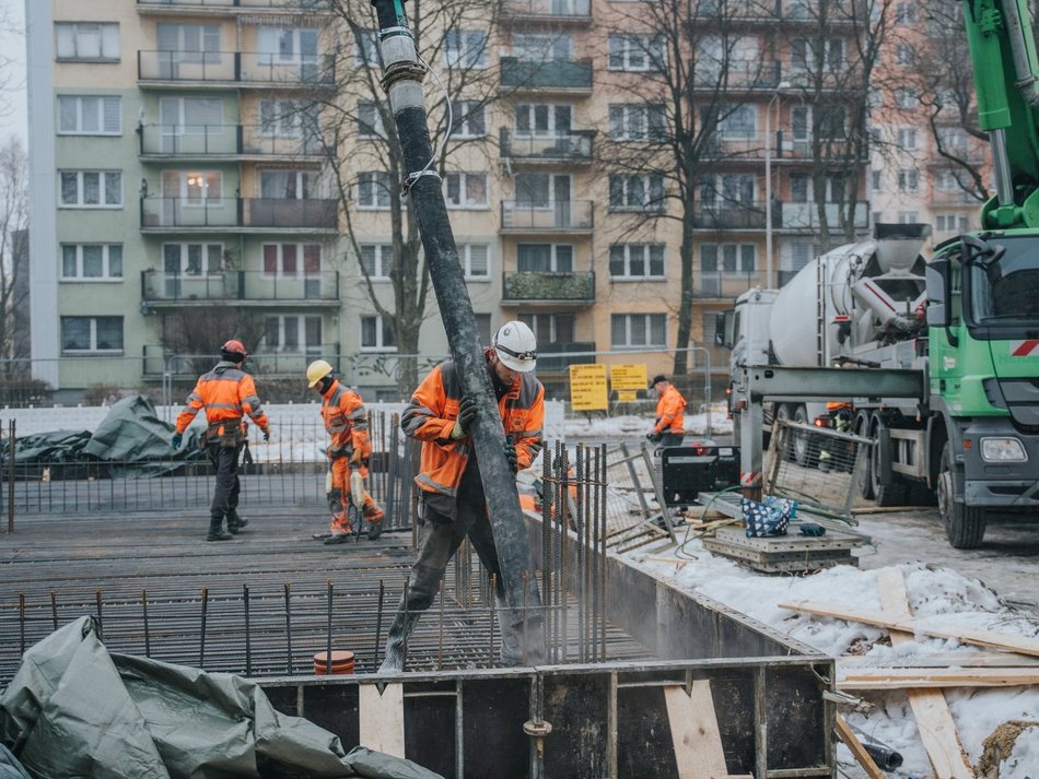 Łódź. Nowe mieszkania przy ul. Młynarskiej w Łodzi - budowa