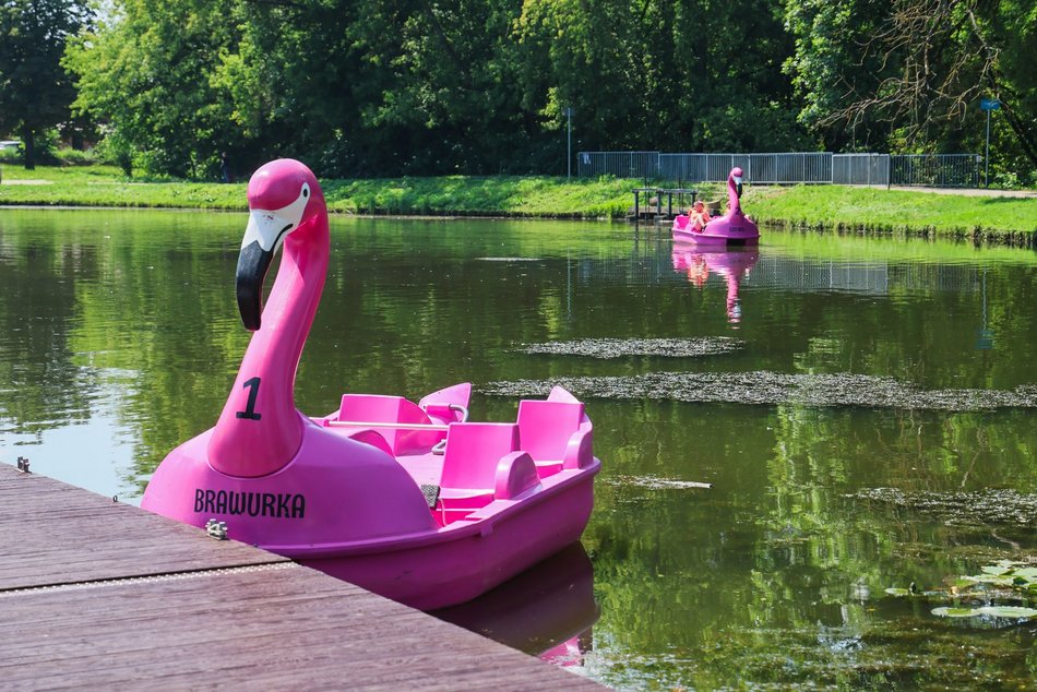 Łódź. Park na Młynku w Łodzi