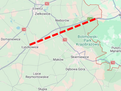 Łódź. Autostrada A2 między Łodzią a Warszawą