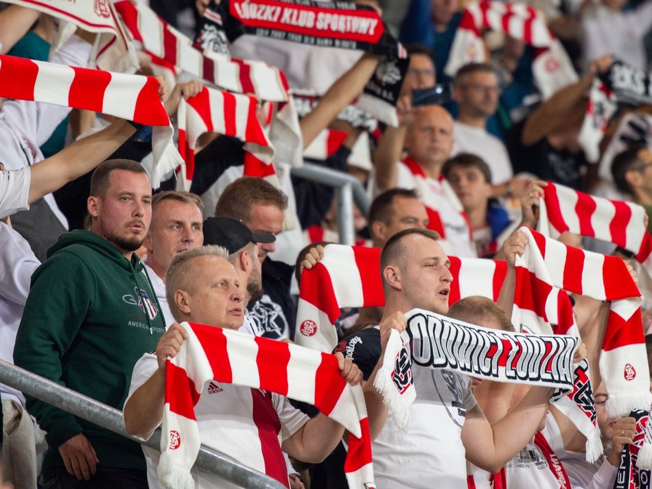 Kibice na meczu ŁKS Łódź z Wisłą Kraków!
