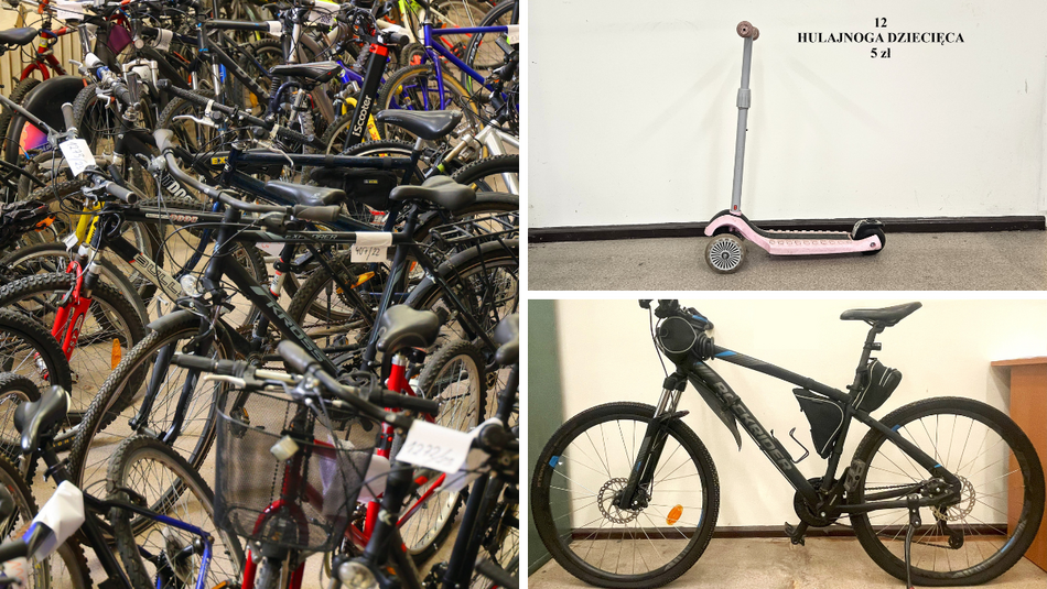 Łódź. Aukcja Biura Rzeczy Znalezionych