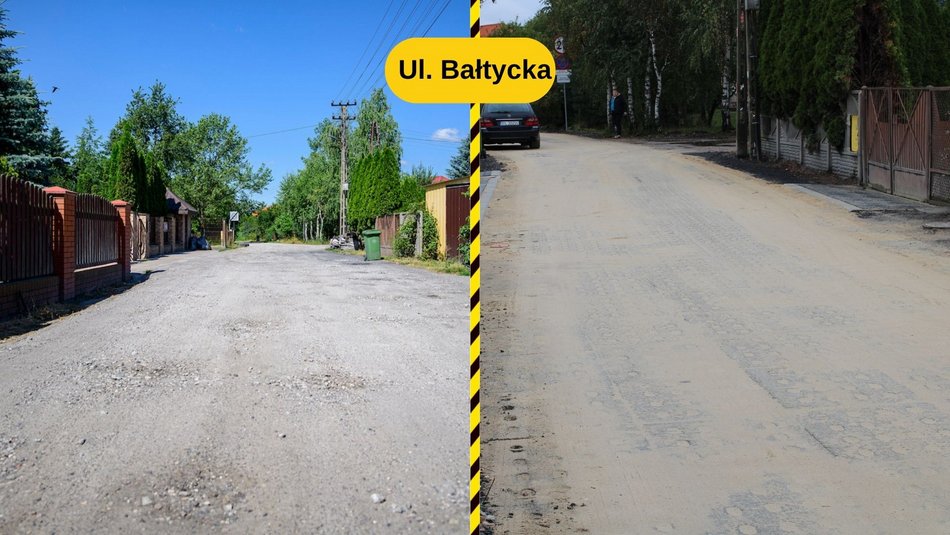 Łódź. Ulica Bałtycka w Łodzi