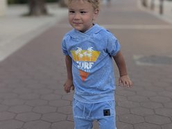 Łódź. Światowy Dzień Wcześniaka w Łodzi. Na zdjęciu Kordian, wcześniak urodzony w ICZMP w Łodzi