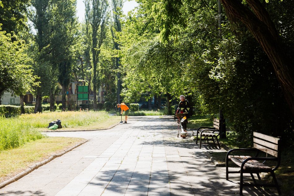 Łódź. Prace pielęgnacyjne w parku przy Leczniczej w Łodzi. Będzie ładniej i wygodniej!