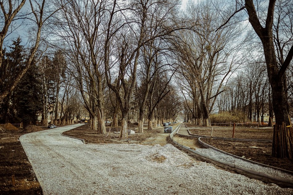 Park Staromiejski w Łodzi w przebudowie