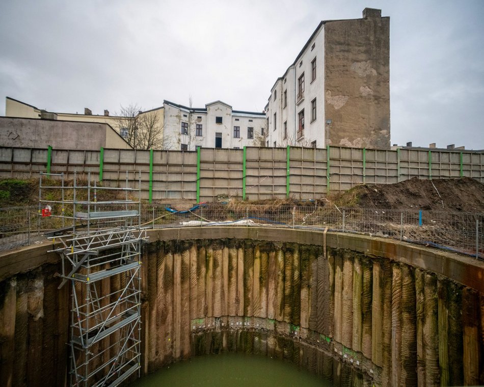 Tunel średnicowy pod Łodzią. Budowa stacji Łódź Polesie