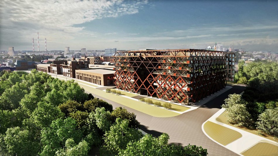 Łódź. Nowe mieszkania na Górnej? Ażurowa elewacja, ogrody na dachu i drzewa na tarasach