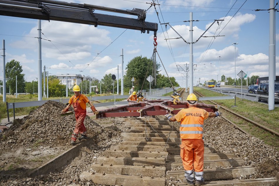 Remont krańcówki na Żabieńcu 