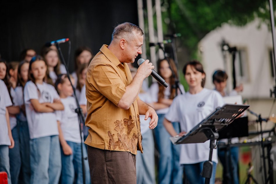Łódź. Czesław Mozil na Miejskim Dniu Dziecka w Łodzi