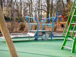 Łódź. Plac zabaw w Parku Julianowskim w Łodzi