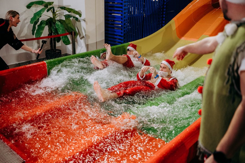 Aquapark Fala opanowały Mikołaje