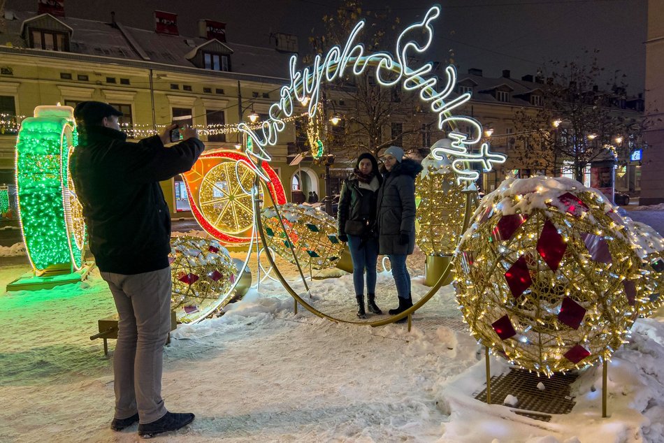 [Translate to Ukraiński:] Bożonarodzeniowa Piotrkowska w śnieżnej odsłonie
