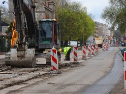 Przybyszewskiego w remoncie. Sprawdzamy, jak przebiegają prace.