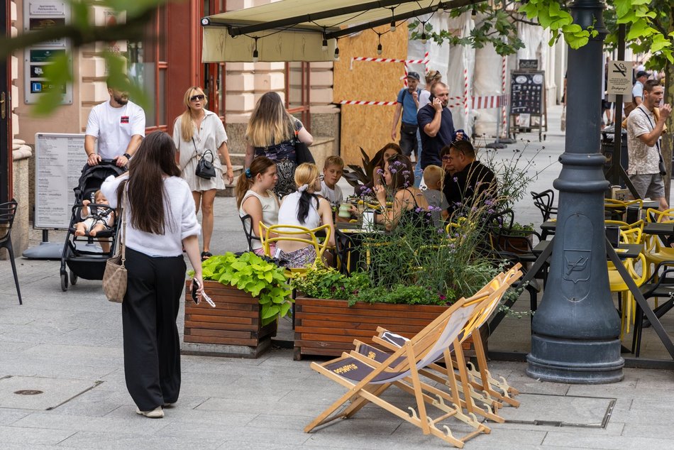 Łódź. Pierwszy sierpniowy weekend na Piotrkowskiej. Tłumy łodzian i turystów!