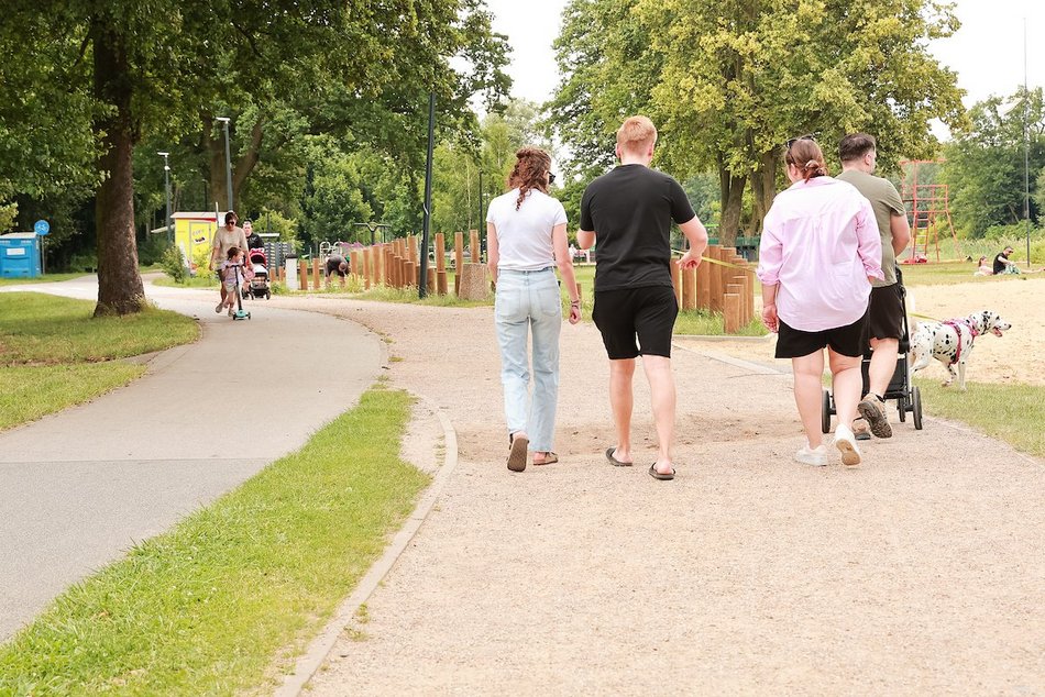 Łódź. Cisza i spokój na Stawach Stefańskiego w Łodzi. Idealne miejsce na niedzielne popołudnie