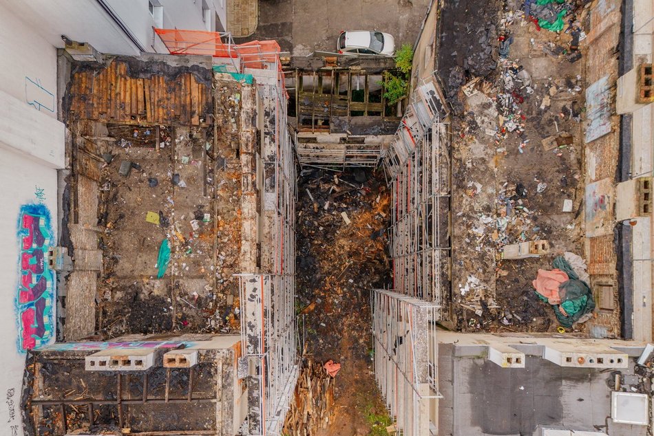 Łódź. Zawalona kamienica w centrum Łodzi od nowa! Przy Rewolucji będzie pięknie