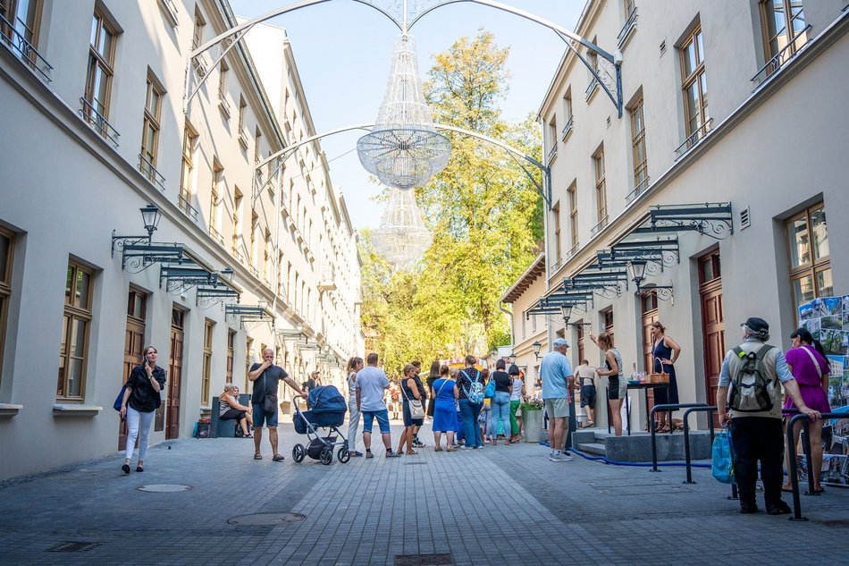 Otwarcie podwórka przy Piotrkowskiej 118