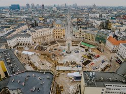 Plac Wolności i Bulwary Północne z lotu ptaka. Widok na te inwestycje jest imponujący