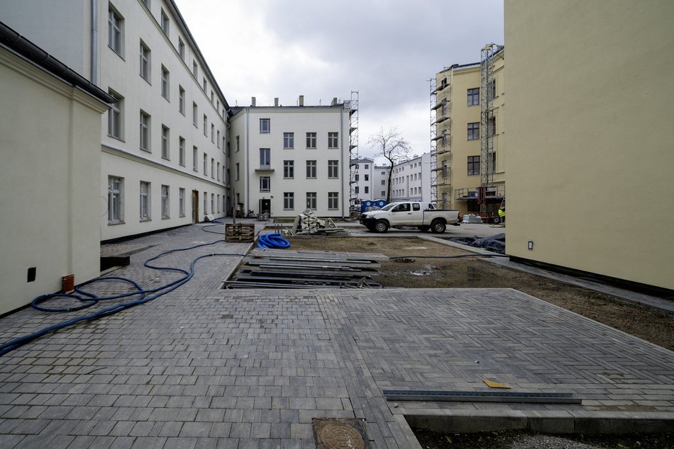 remontowana kamienica