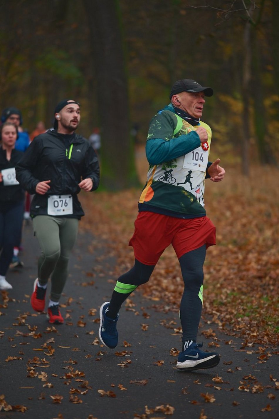 Łódź. Bieg Niepodległości w parku Julianowskim
