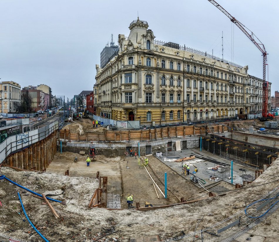 Tunel pod Łodzią. Budowa stacji Łódź Śródmieście nie zwalnia tempa