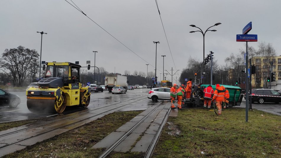 Remont drogi na ul. Aleksandrowskiej