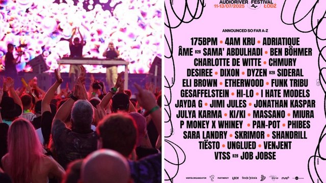 Audioriver 2025 w Łodzi. 10 różnych scen i plejada gwiazd! [SZCZEGÓŁY]