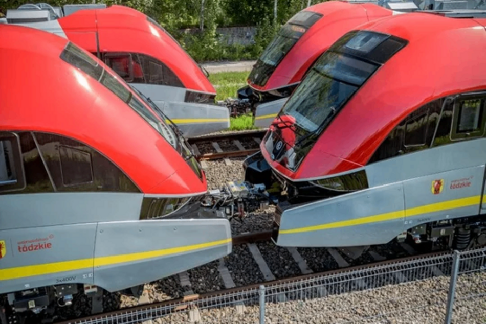 Łódż. Pociągi ŁKA
