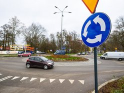 Łódź. Rondo na ul. Krakowskiej w Łodzi