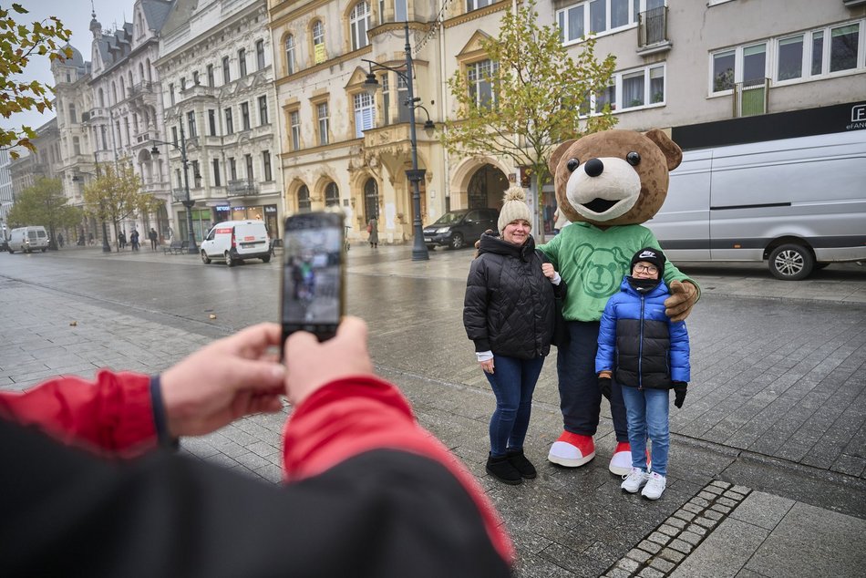 Miś Uszatek na Piotrkowskiej