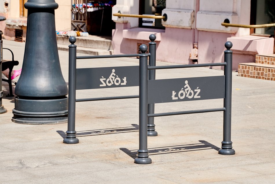 Stojaki rowerowe w Łodzi