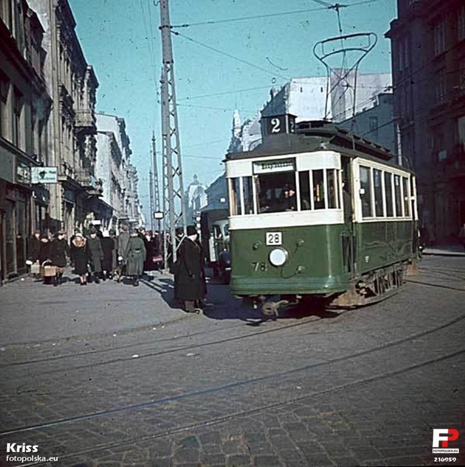 [Translate to Ukraiński:] Tramwaj na ul. Piotrkowskiej - lata 1941-1943