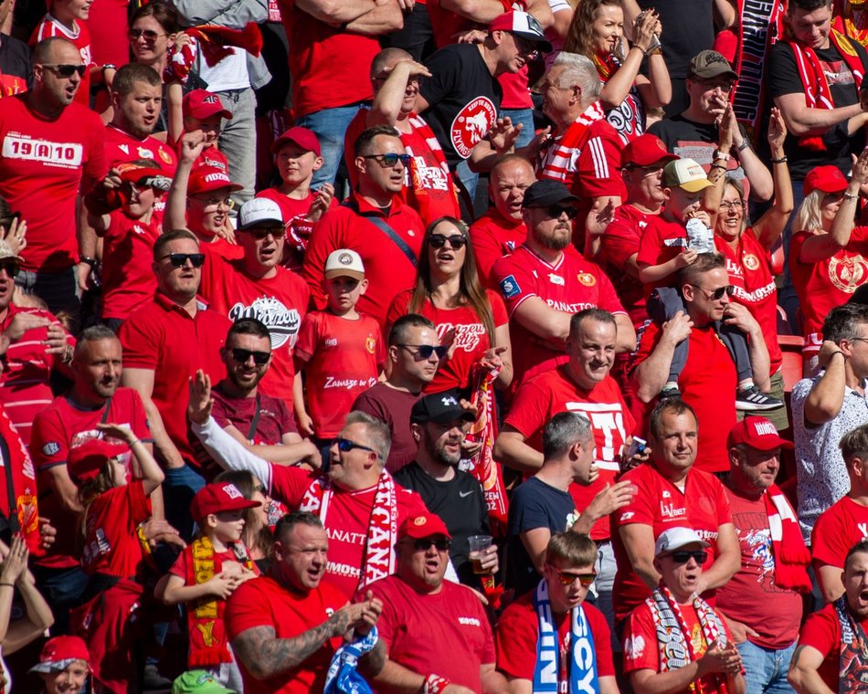 Kibice na meczu Widzew Łódź - Zagłębie Lubin