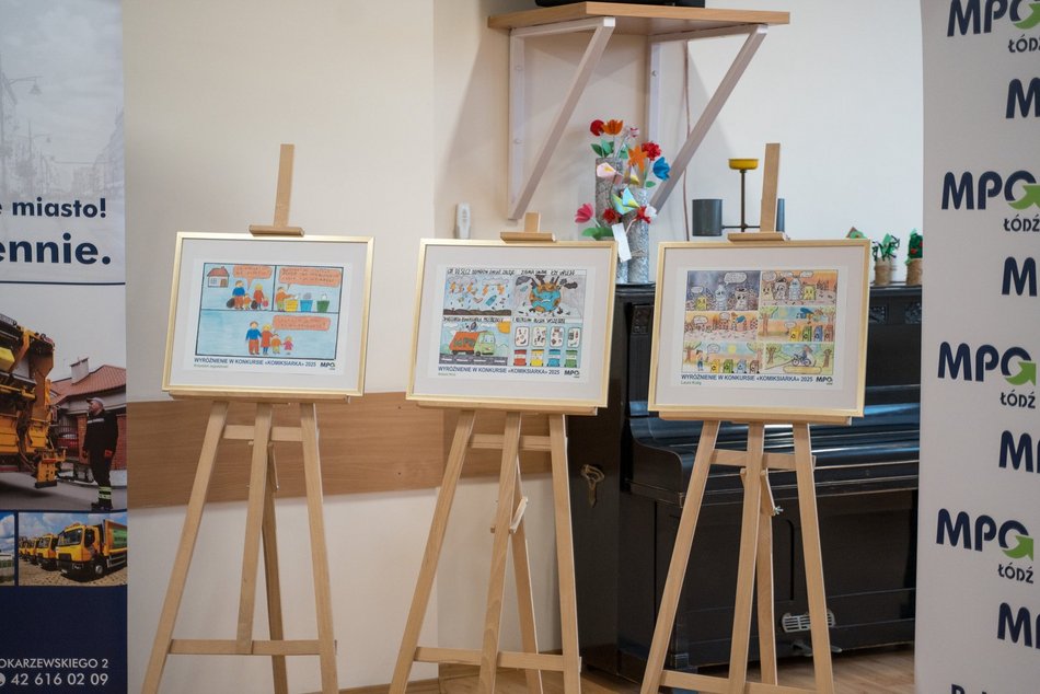 Łódź. Komiksy na... śmieciarkach MPO Łódź! Autorami uczniowie szkół podstawowych w Łodzi