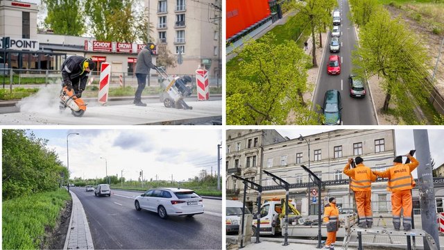 Najnowszy raport drogowy z Łodzi. Sprawdź, na jakim etapie są ważne remonty [ZDJĘCIA]