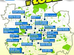 Parkingi w Łodzi - mapa