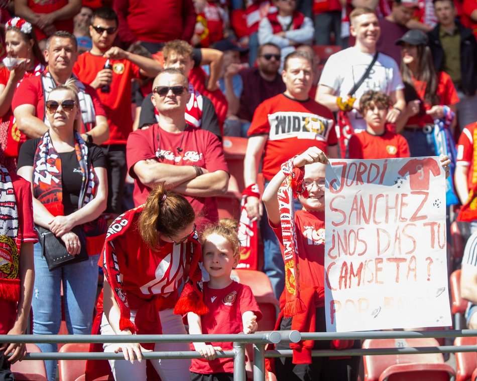 Kibice na meczu Widzew Łódź - Zagłębie Lubin