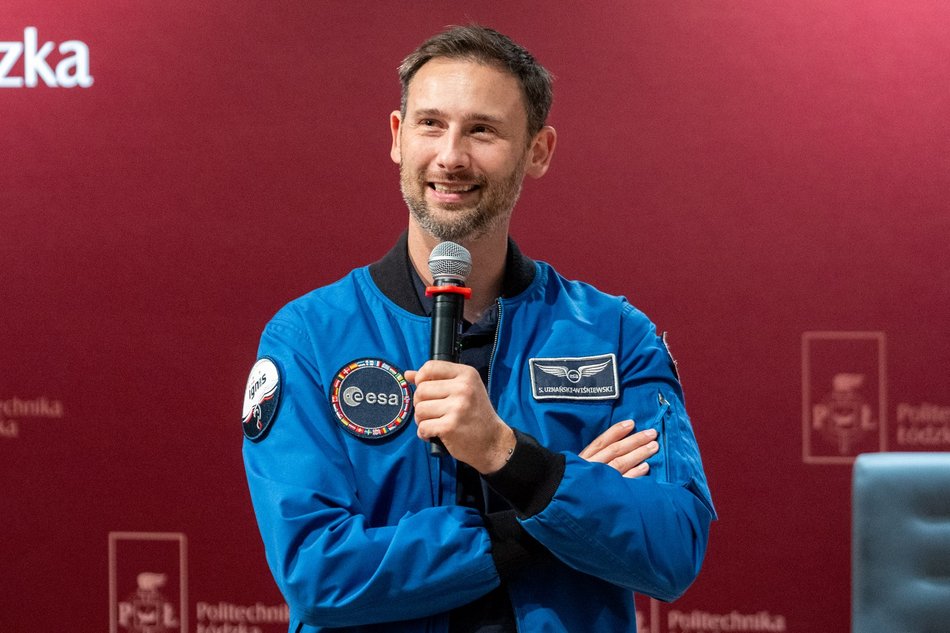 Łódź. Sławosz Uznański-Wiśniewski spotkał się z uczniami