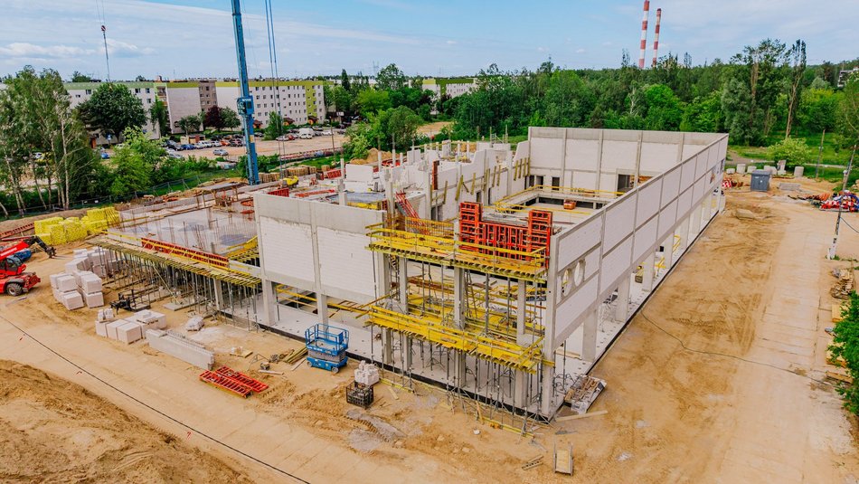 Aquapark Widzew w Łodzi. Zdjęcia z budowy