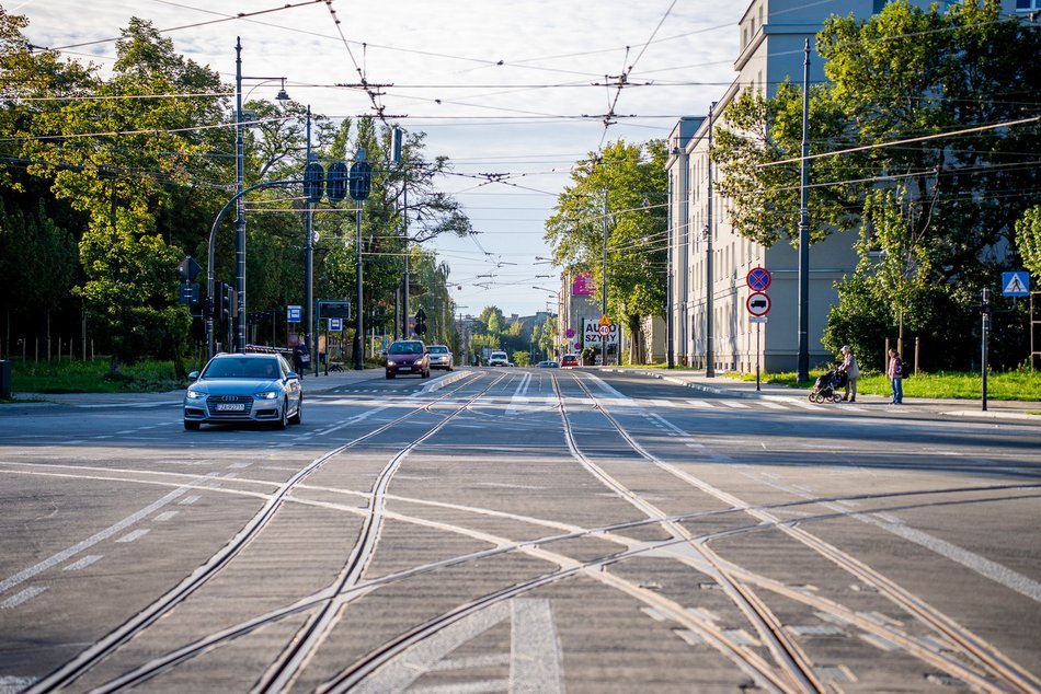 Skrzyżowanie Przybyszewskiego z Kilińskiego otwarte
