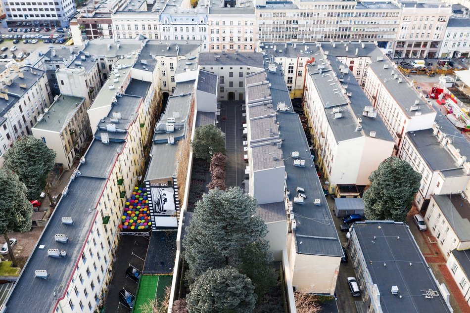 wizualizaja podwórka kamienicy