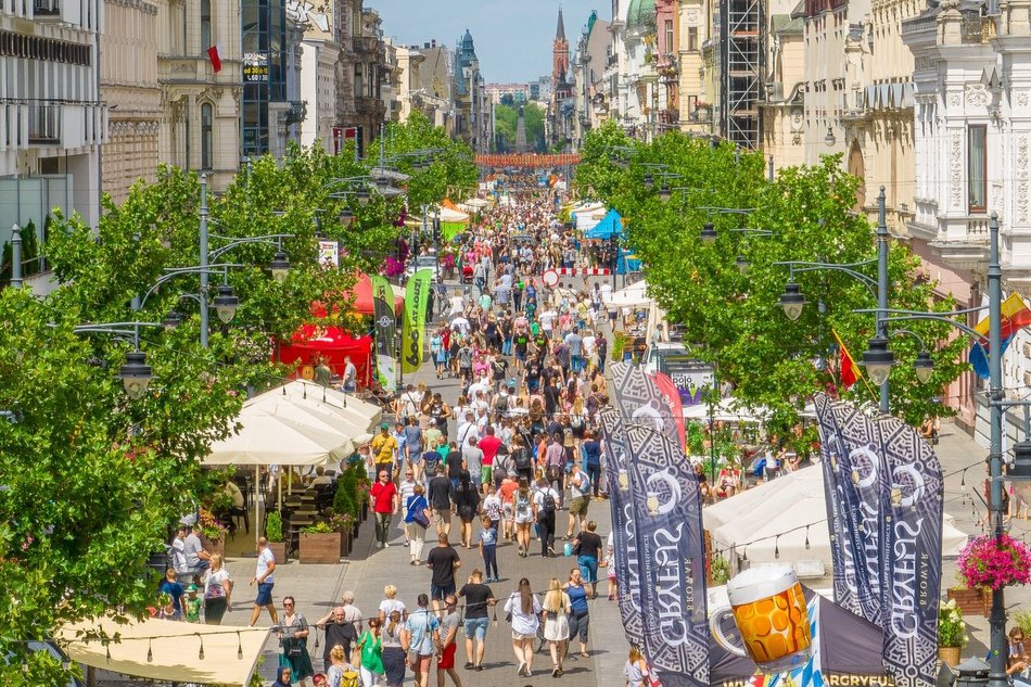 600. Urodziny Łodzi na Piotrkowskiej! Tłumy bawią się do białego rana i utraty tchu!