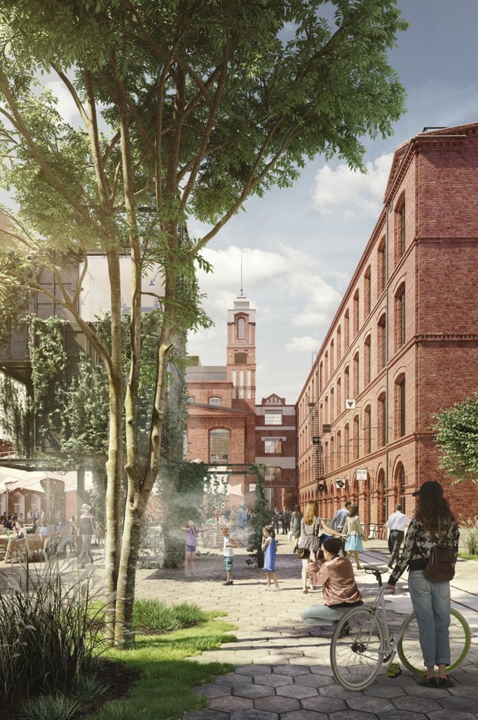 Budynek Fern w OFF Piotrkowska - wizualizacja