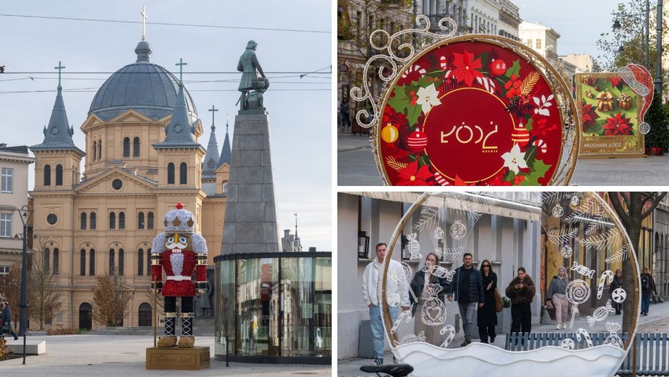 Łódź. Coraz bliżej Święta! Na Piotrkowskiej w Łodzi pojawiły się już pierwsze dekoracje