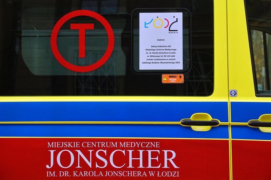 Nowy ambulans - szpital Jonschera Łódź