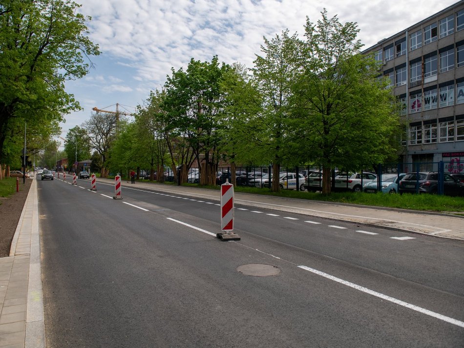 Łódź. Ulice Sienkiewicza i Tymienieckiego w Łodzi