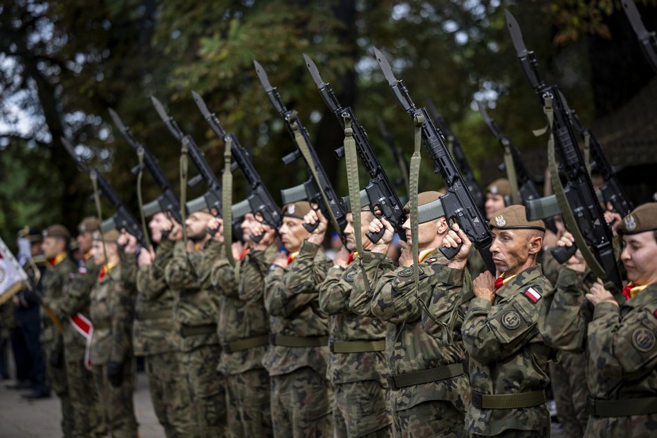 Piknik militarny w parku Helenów