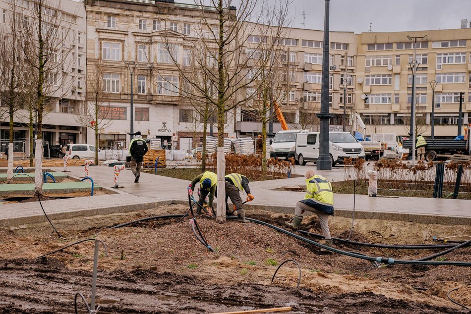 Plac Wolności w remoncie