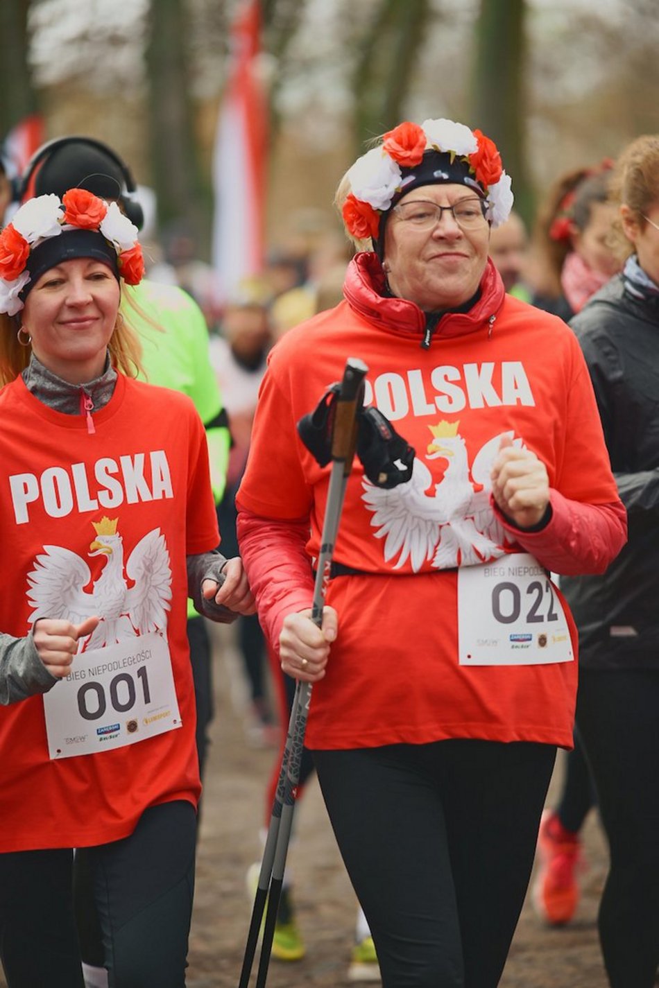 Łódź. Bieg Niepodległości w parku Julianowskim